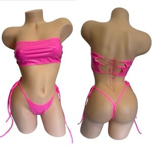Chic Hot Pink Bikini Set